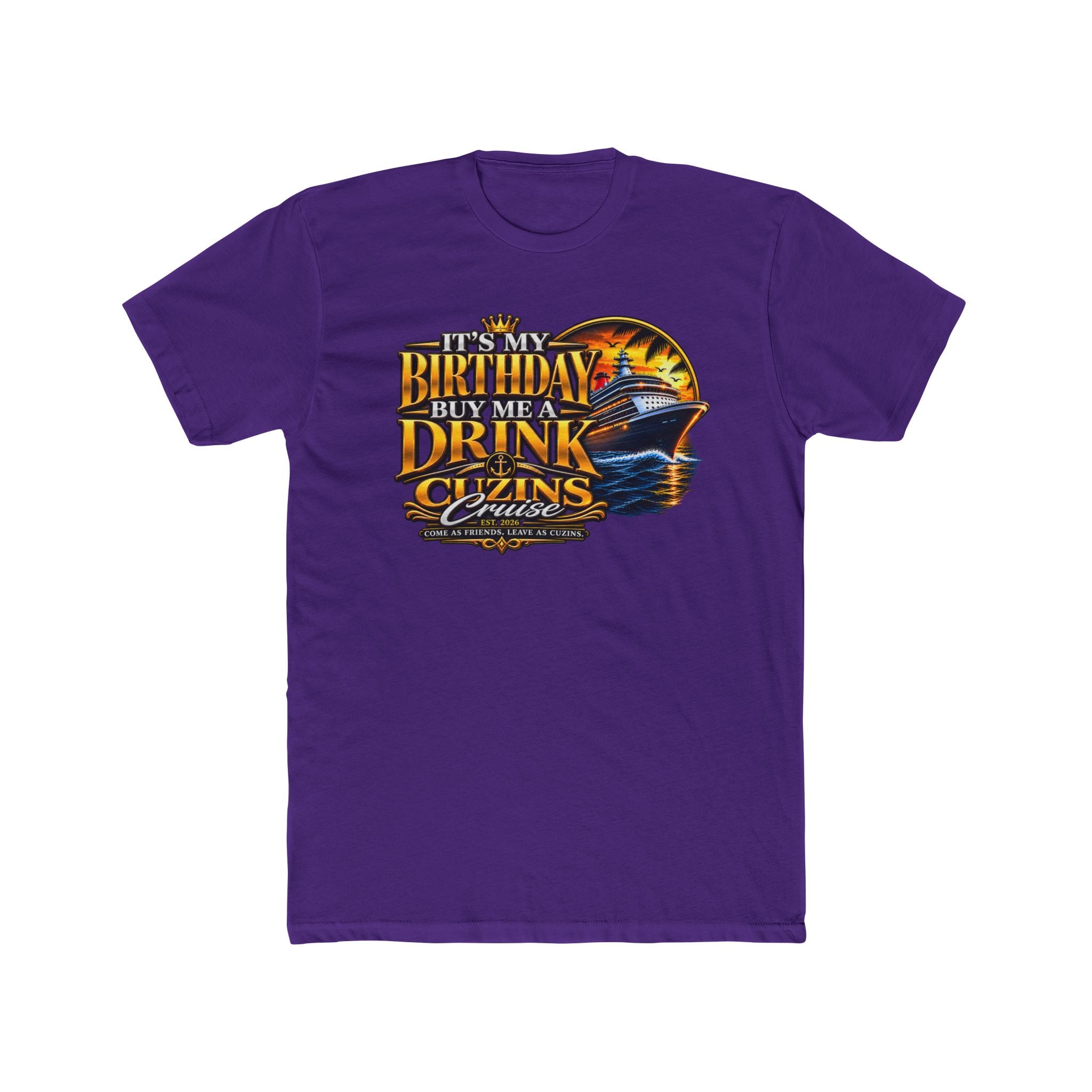 Birthday Buys Me a Drink T‑Shirt — Funny Birthday Cruise Tee