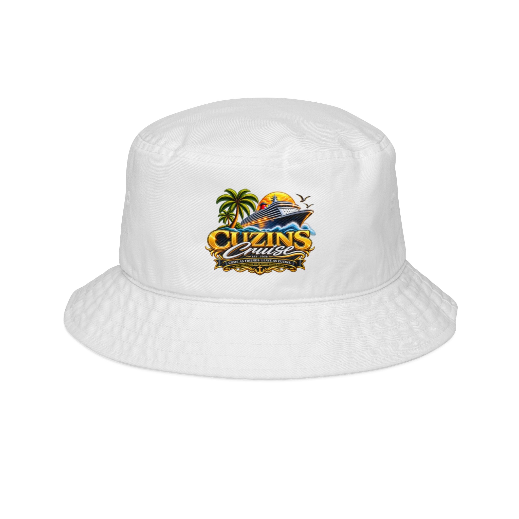 Bucket Hat — Tropical "Cuzins" Cruise Logo